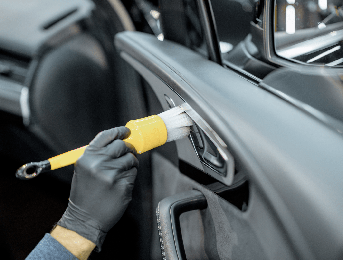 Interior car detailing in Newport News