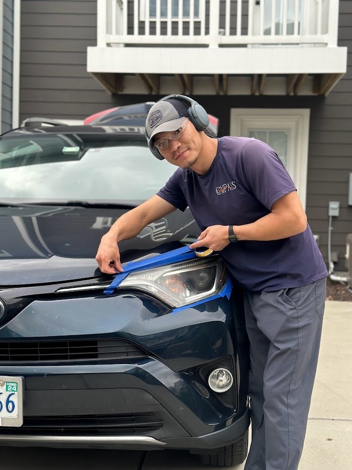 Headlight restoration process